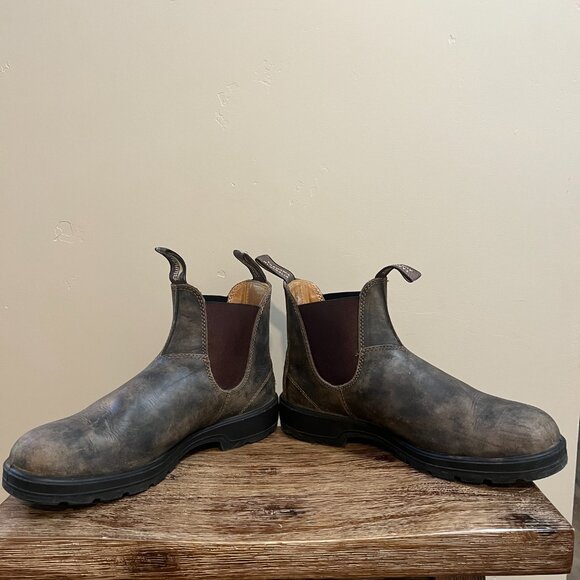 Men's Blundstone Classic Boots Rustic Brown US Size 9.5 w/Superfeet Insoles - Picture 2 of 9